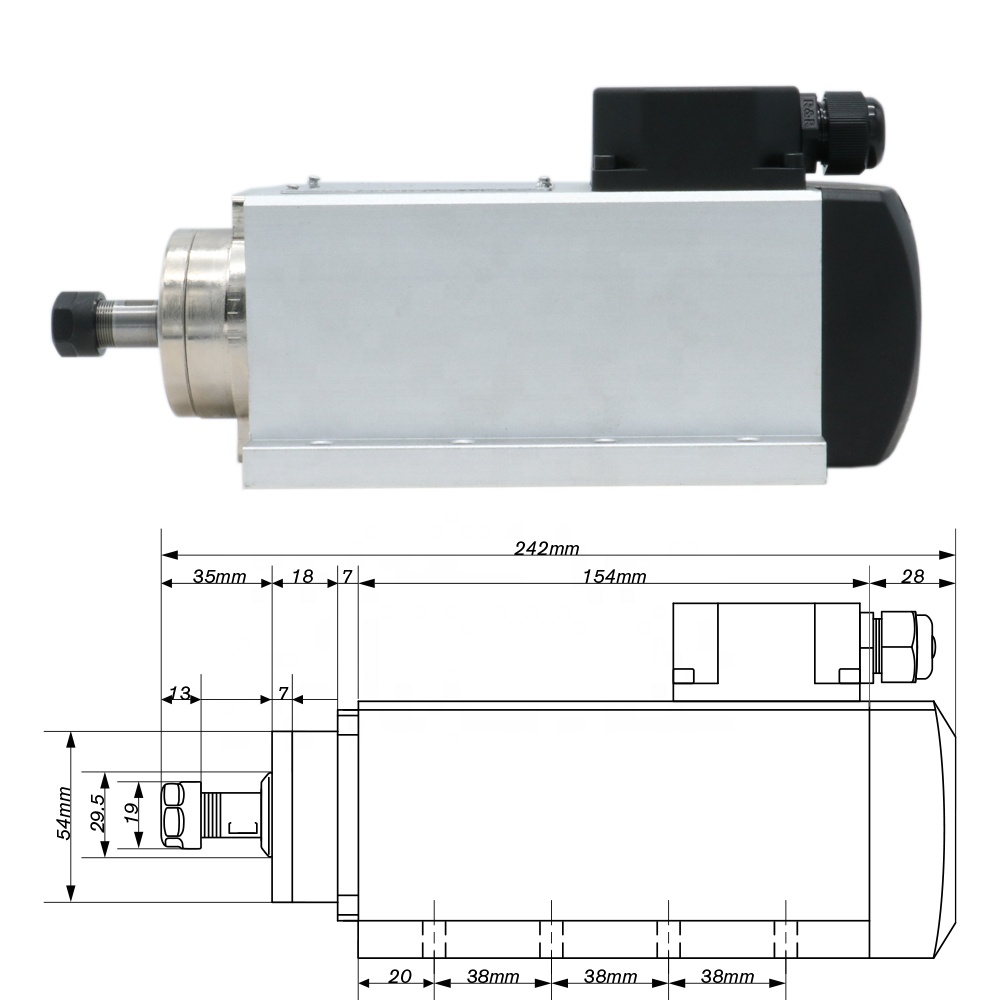 1.5kw Flash air Cooled Spindle - Air Cooled 1.5Kw Spindle Motor Inverter 110V review and price
