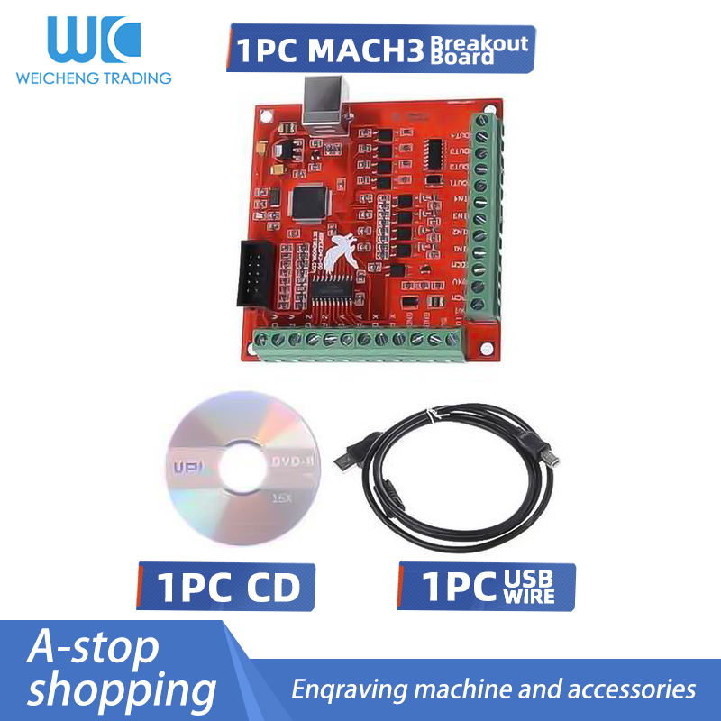 1Set 1PCS MACH3 Breakout Board - Mach3 Usb Cnc Controller 4 Axis 100Khz review and price