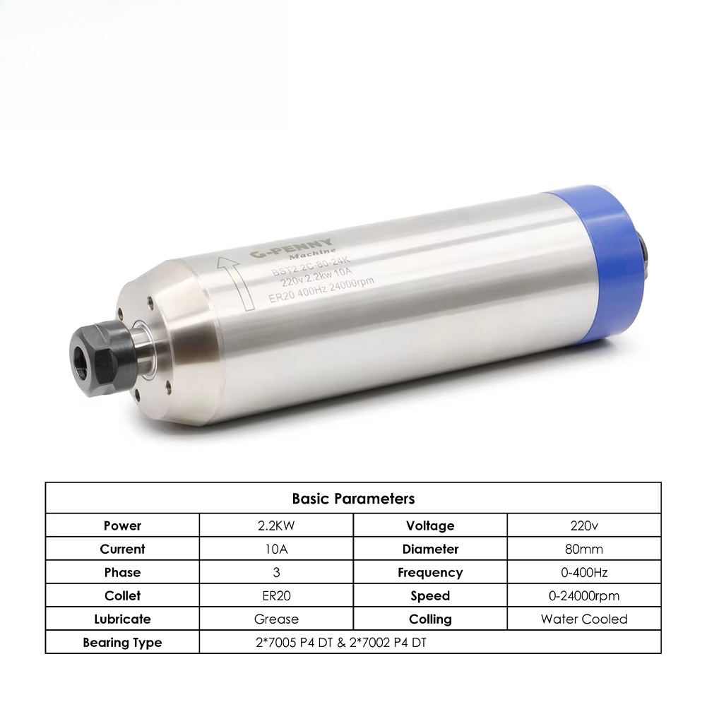2.2kW Water-Cooled Spindle Mot - 2.2Kw Water Cooled Spindle Kit Vfd review and price