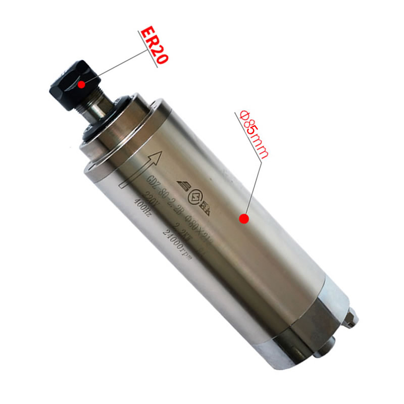 2.2KW 3.0KW 4.5KW CNC Spindle  - Er20 Collet Chuck Spindle Motor 220V review and price